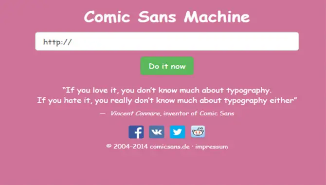 Comic Sans In Web Design