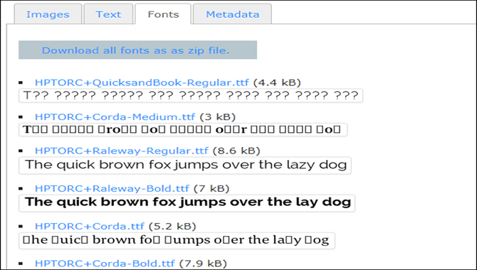 Common Issues When Extracting Fonts From PDF
