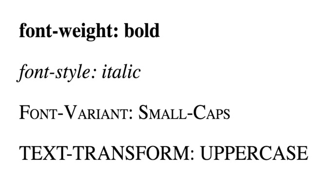 Consider The Size, Weight And Style Of The Font
