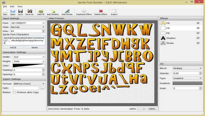 Creating Sprite Fonts