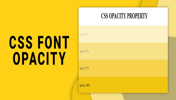 Css Font Opacity