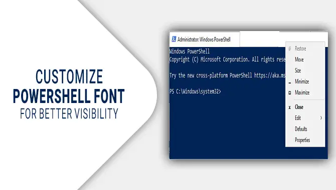 Customize Powershell Font For Better Visibility