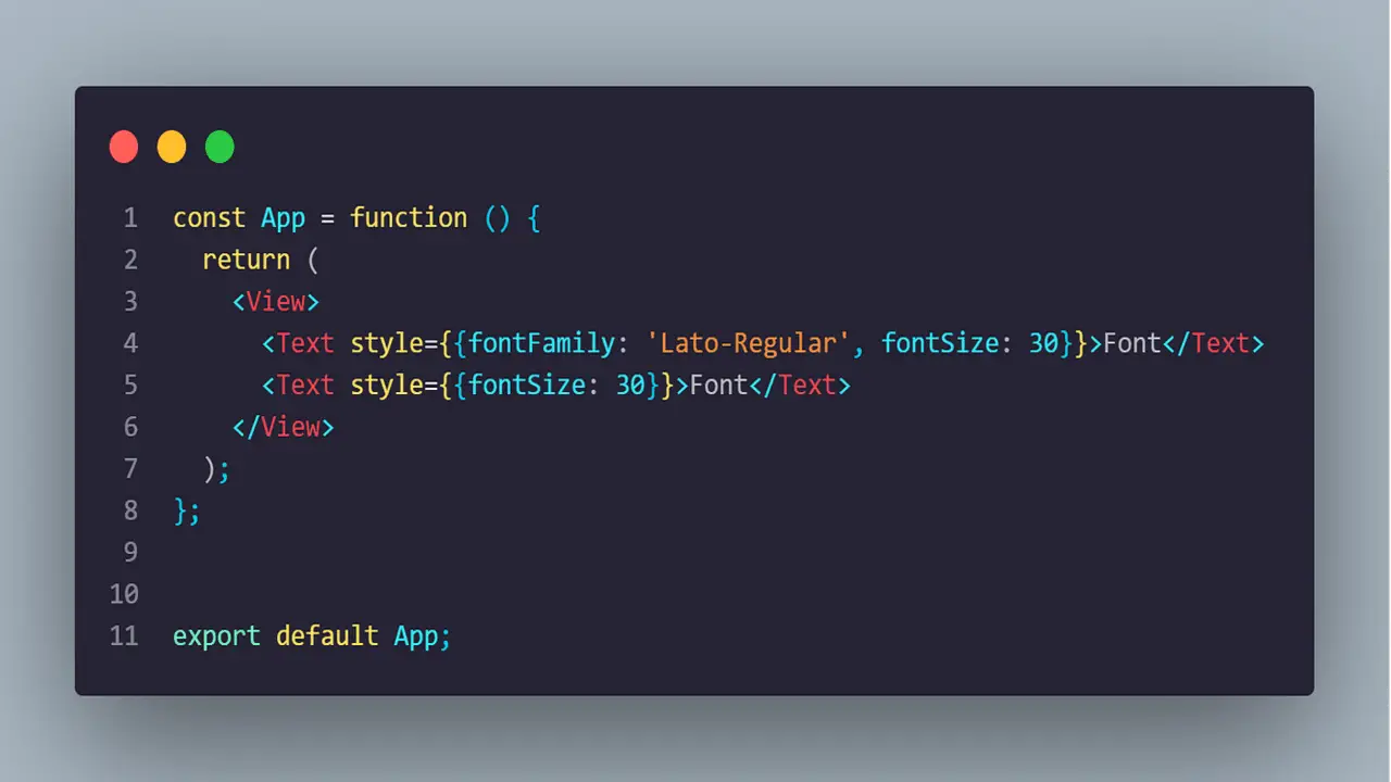 Customizing Your Default Font In React Native