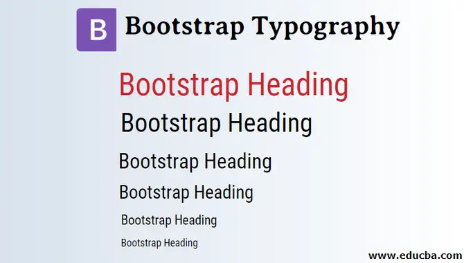 Default Font Size And Typography In Bootstrap 4