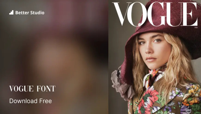 Design Ideas With The Vogue Magazine Font