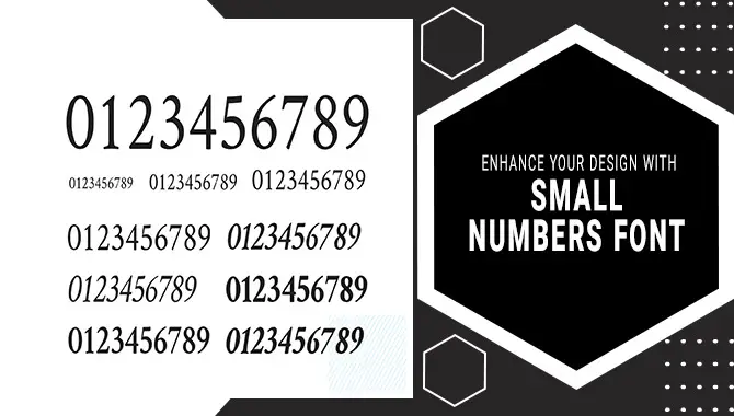 Design With Small Numbers Font