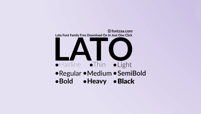 Differences Between Lato And Other Font Families