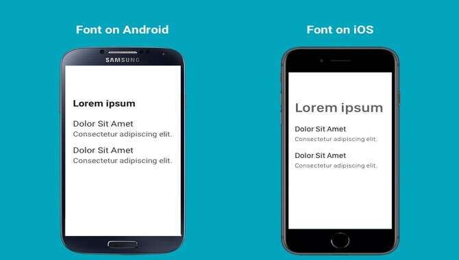 Differences In Fonts On Ios And Android