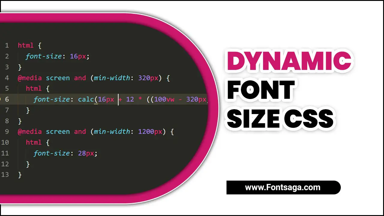 Dynamic Font Size Css