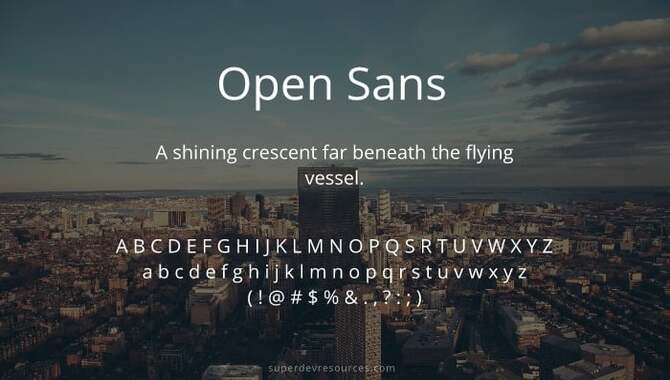 Employ Open Sans In Your Video Content