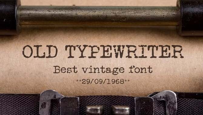 Factors To Consider When Choosing A Typewriter Font In Word
