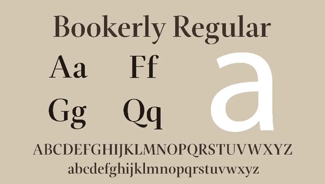 Features & Benefits Of Bookerly Font