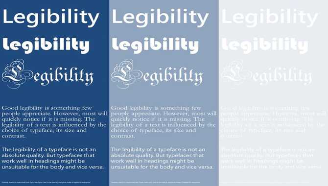 Font Legibility