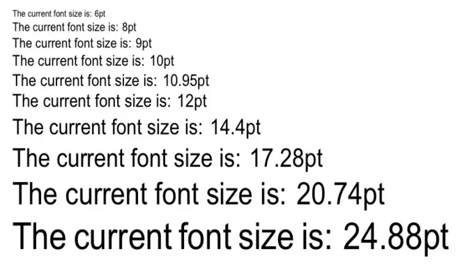 Font Size