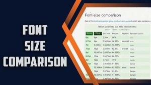 The Ultimate Guide To Font Size Comparison