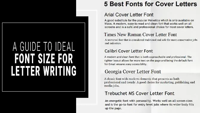 Font Size For Letter Writing