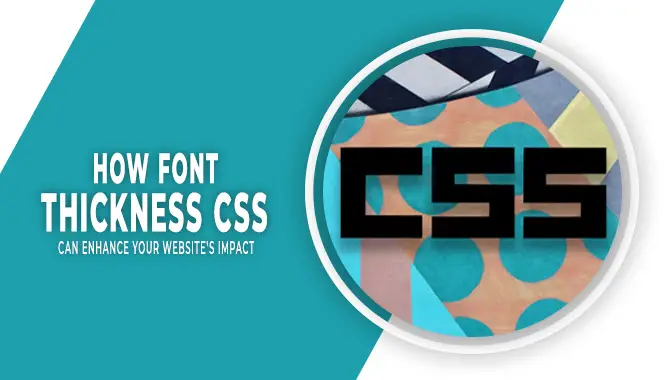 Font Thickness Css