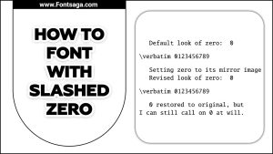 The Ultimate Guide To Font With Slashed Zero