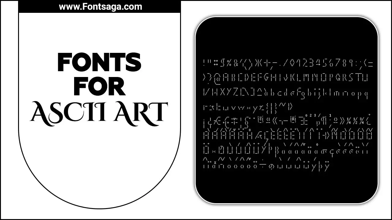 Fonts For ASCII Art