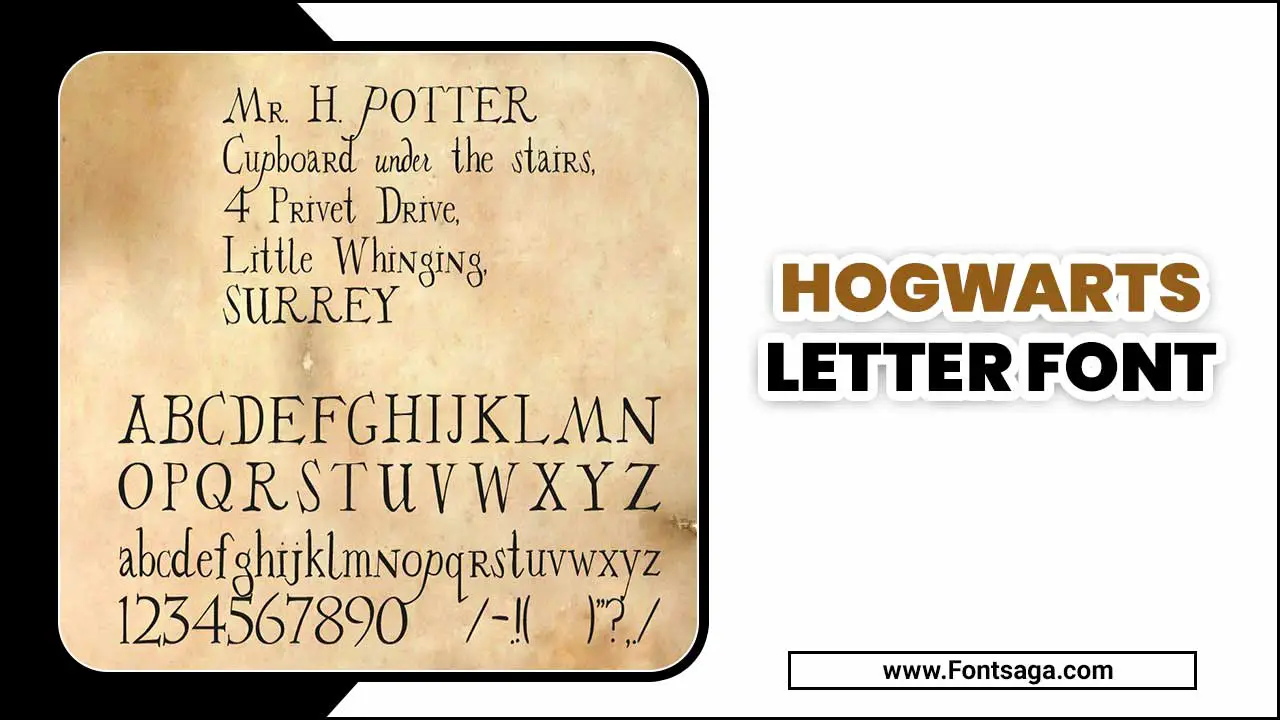 Hogwarts Letter Font