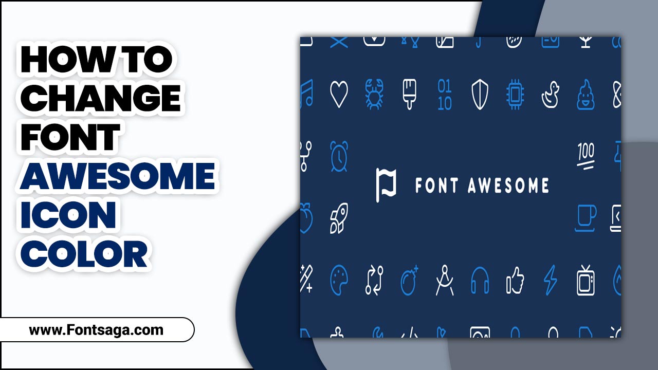 How To Change Font Awesome Icon Color
