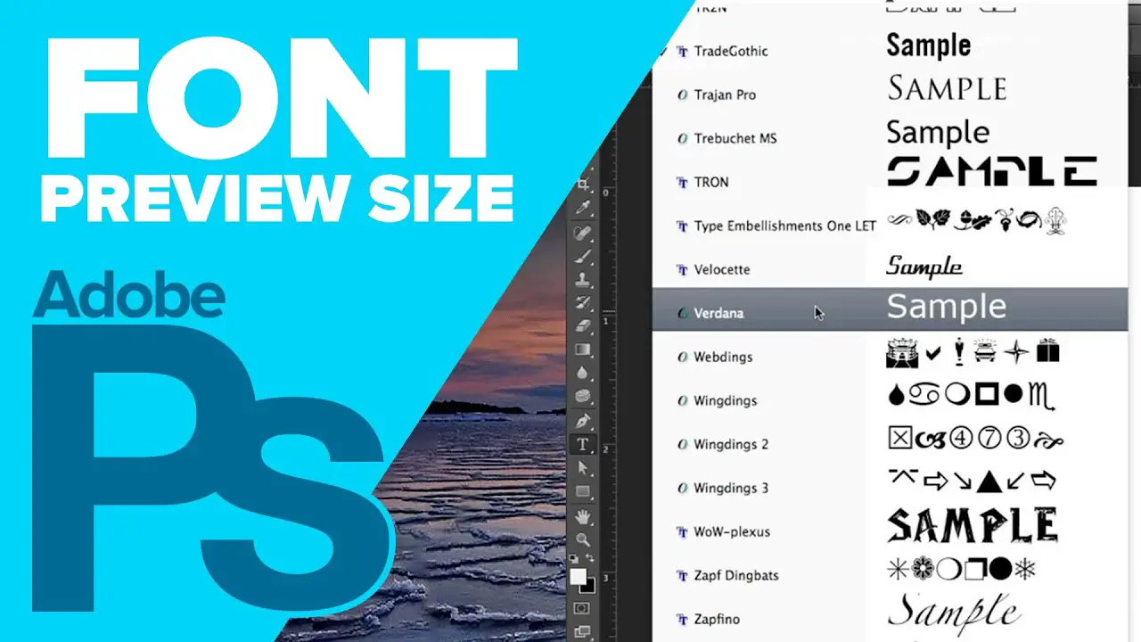 How To Change Font Point Size In Adobe Photoshop