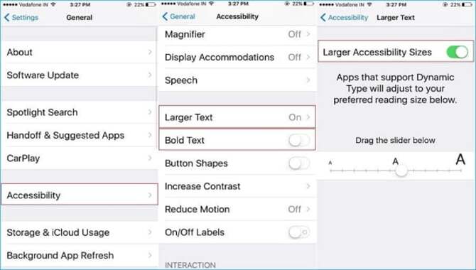 How To Change The Font Size On Your Ios 8 Device