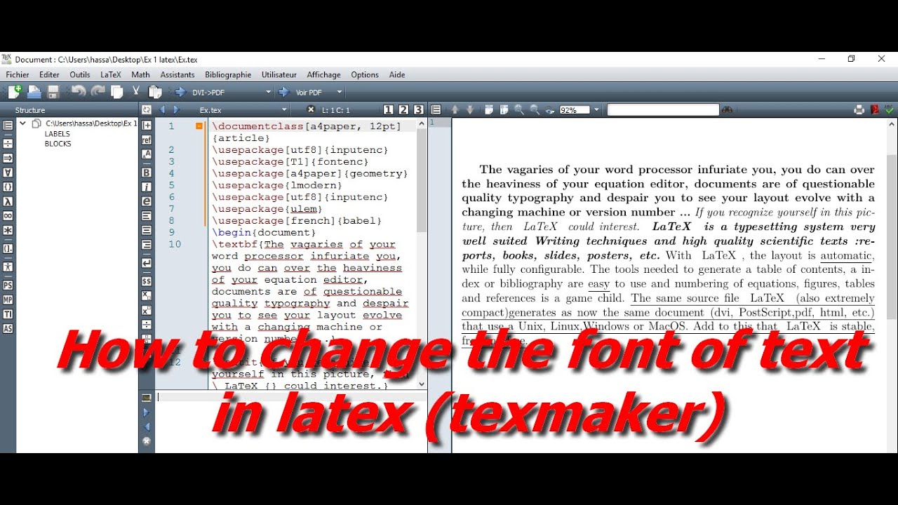How To Change The Font Size To Latex In Word