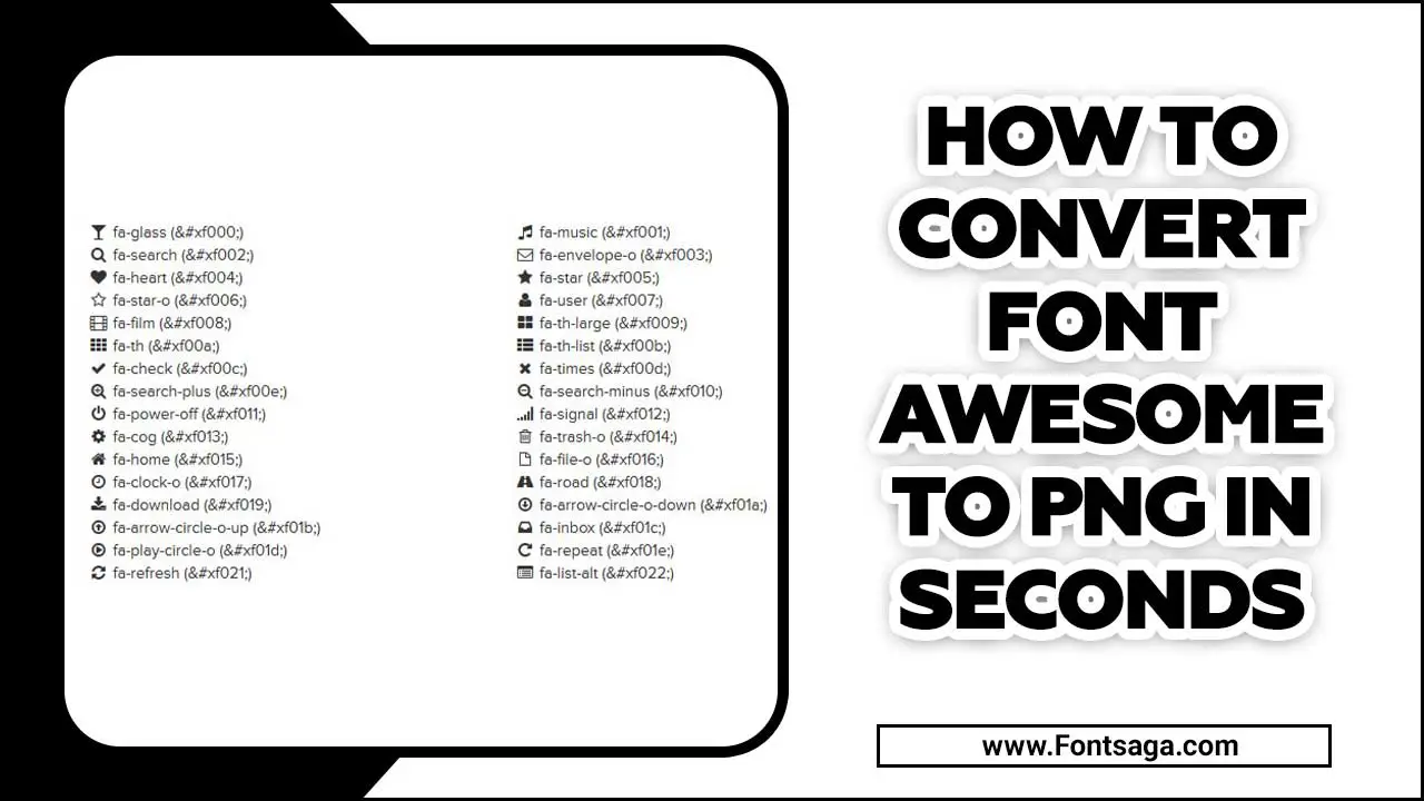 How To Convert Font Awesome To PNG In Seconds