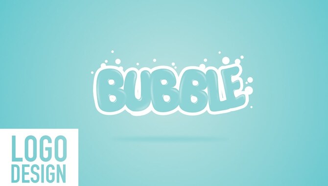 How To Create A Bubble Font Logo
