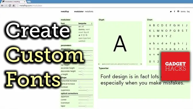How To Create A Custom Font Using AS