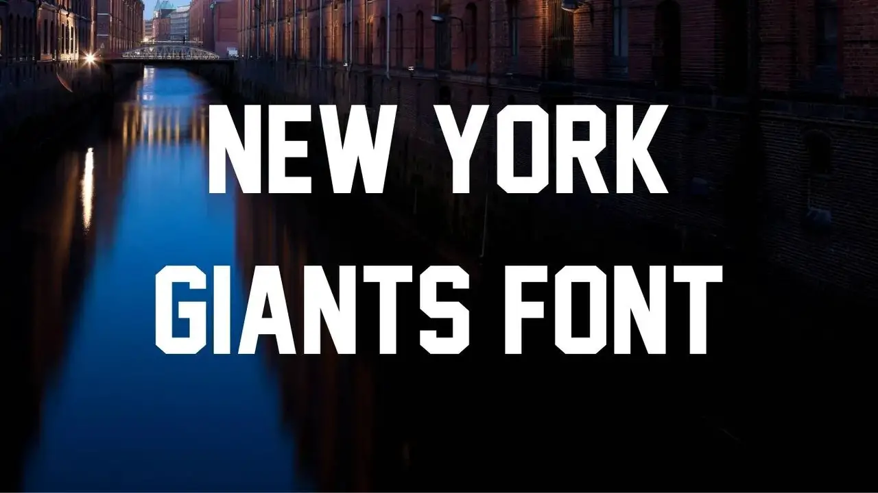 How To Download The New York Giants' Font For Free