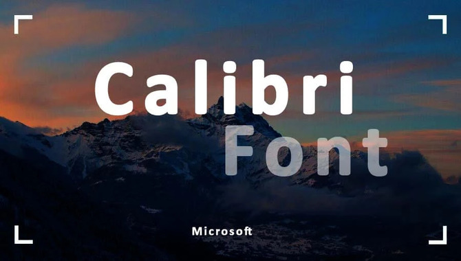 How To Install Calibri Font