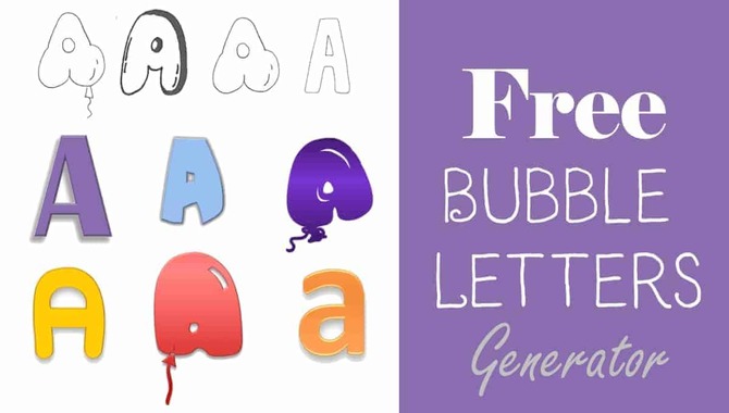 How To Make A Poster With Bubble Letter Fonts