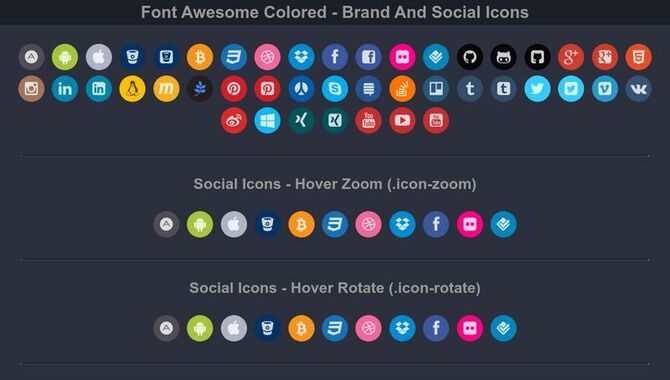 How To Use Color With Font Awesome Icons