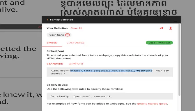 How To Use Font Face Google Fonts Webpage