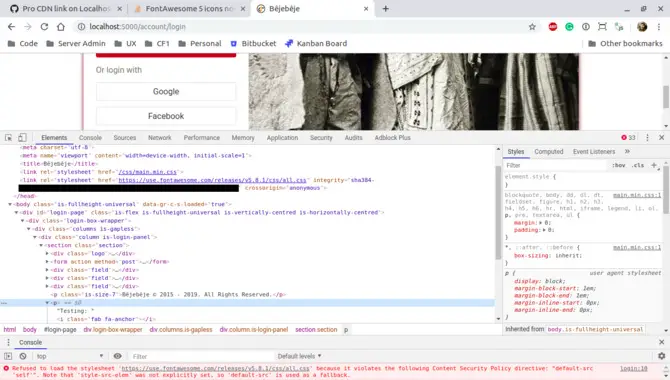 How To Use Fontawesome With Chrome Developer Tools