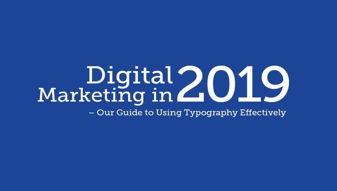 How To Use Typography Effectively