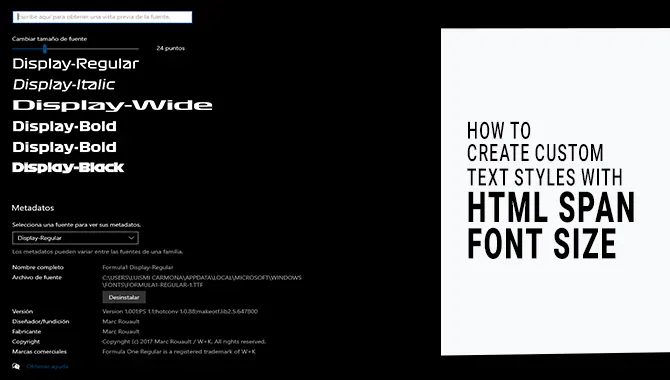 How To Create Custom Text Styles With Html Span Font Size: Effective Ways