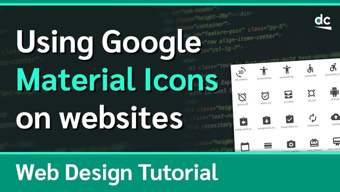 Implementing Power of Material Icons Font For Web Design