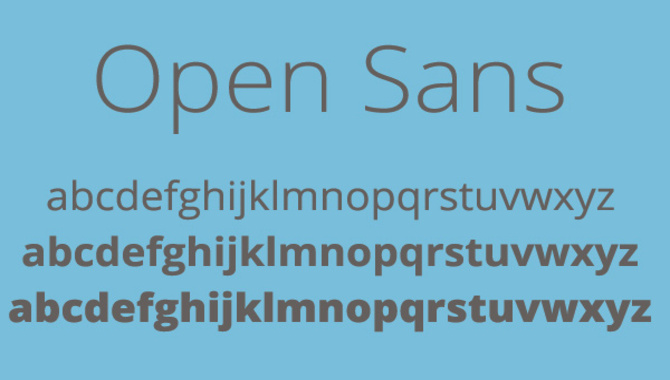 Incorporate Open Sans Into Your Website Design