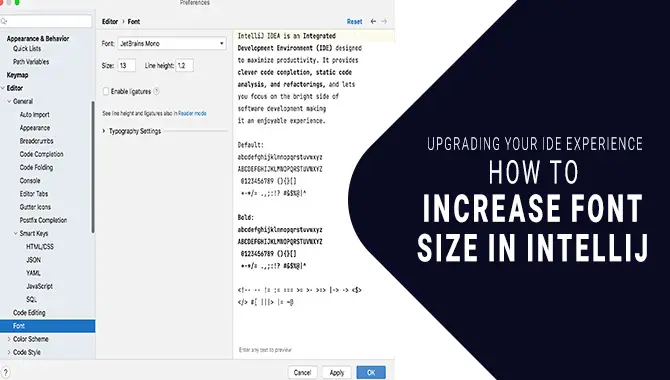 Increase Font Size In Intellij