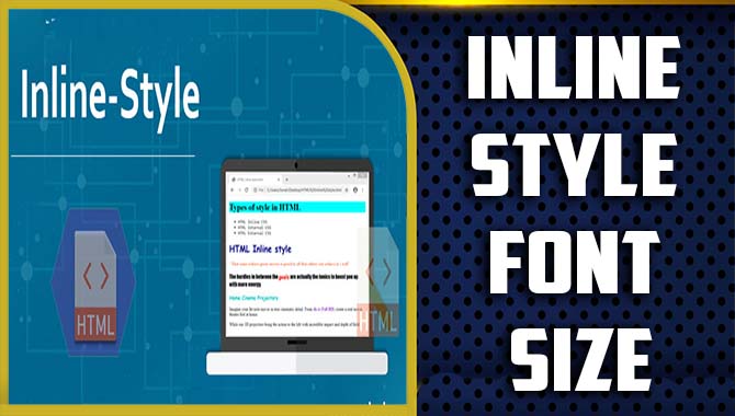 Inline Style Font Size