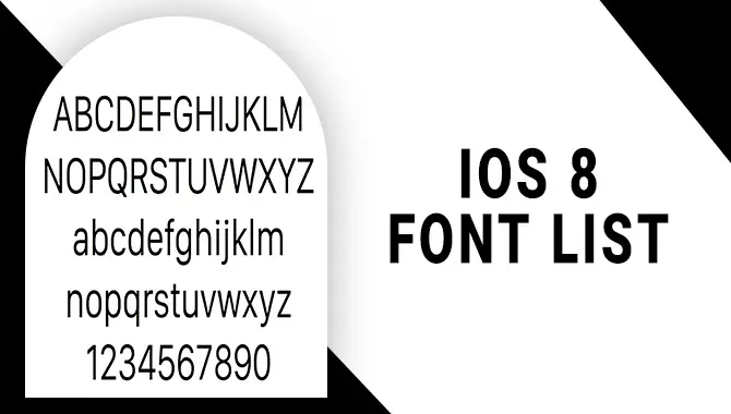 Ios 8 Font List