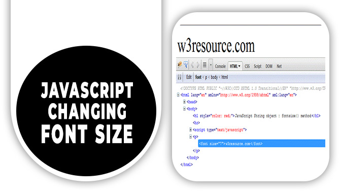 Javascript Changing Font Size