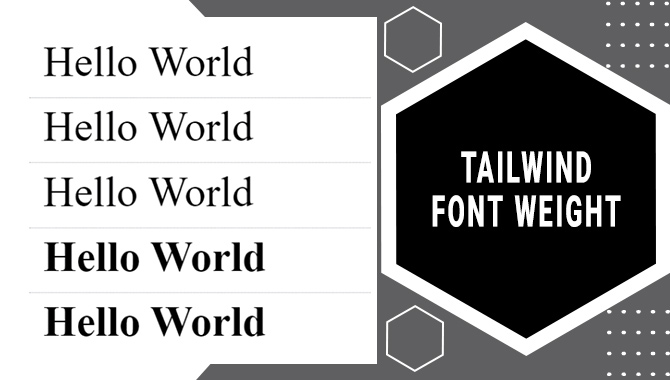 Layouts With Tailwind Font Weight
