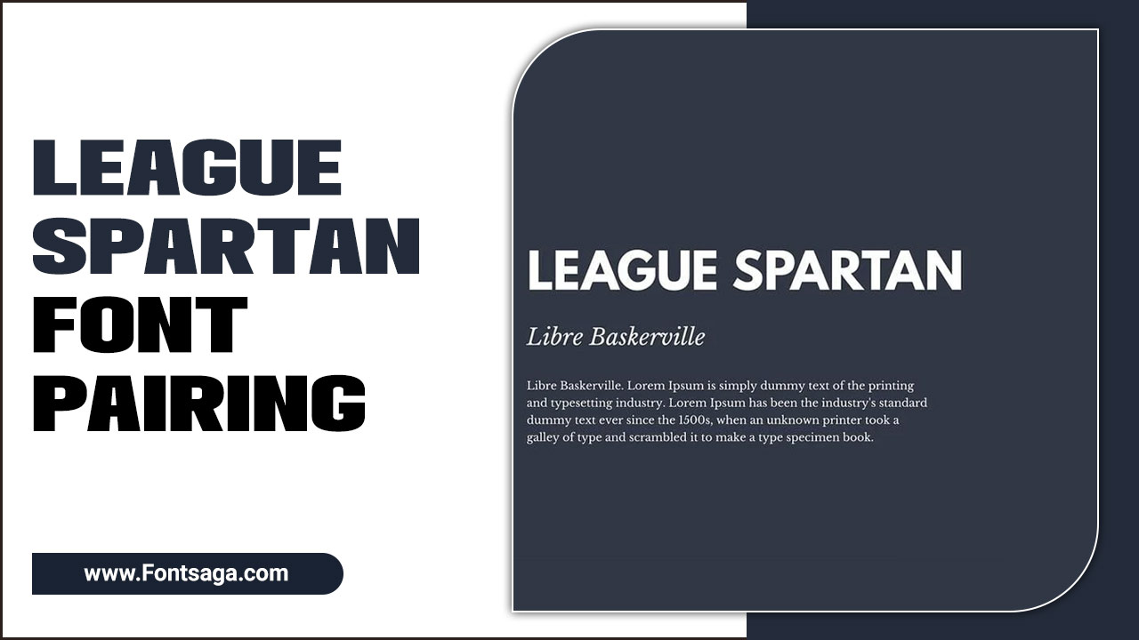League Spartan Font Pairing