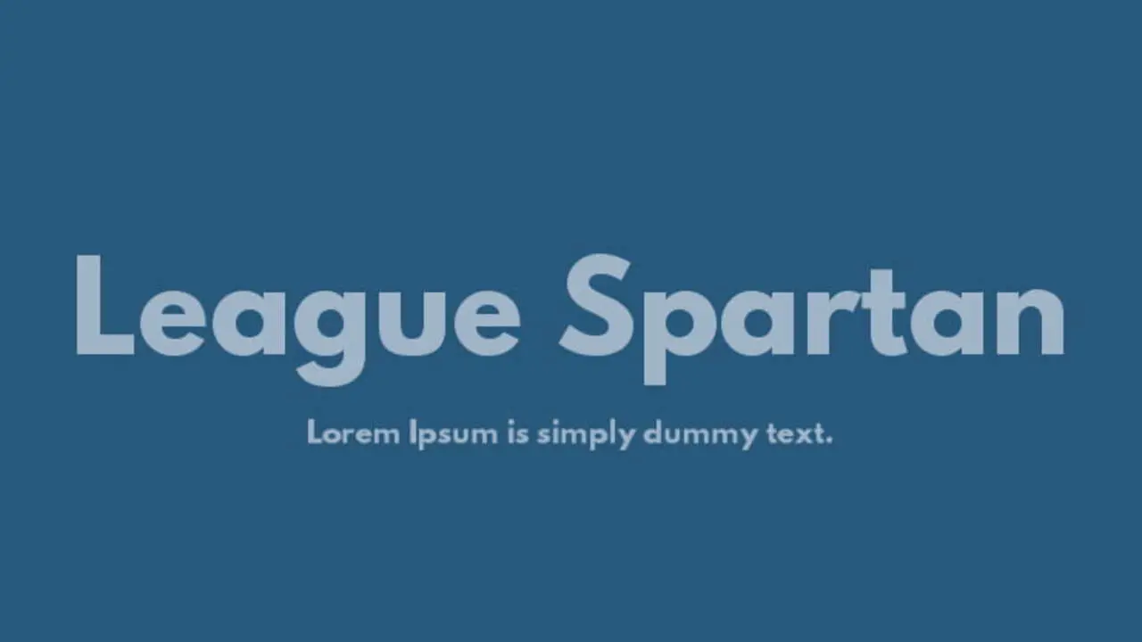 League Spartan + Source Sans Pro