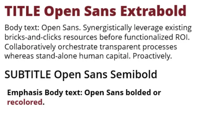 Leverage Open Sans For Your Presentations