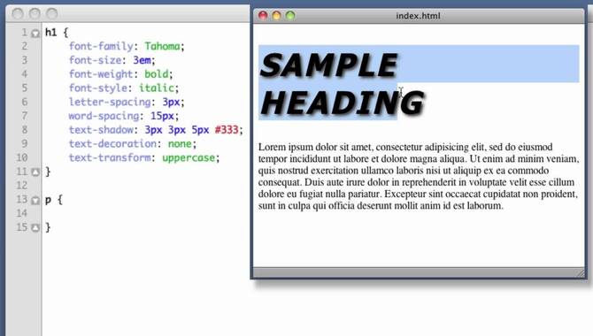 Manipulating Font Sizes And Styles With CSS